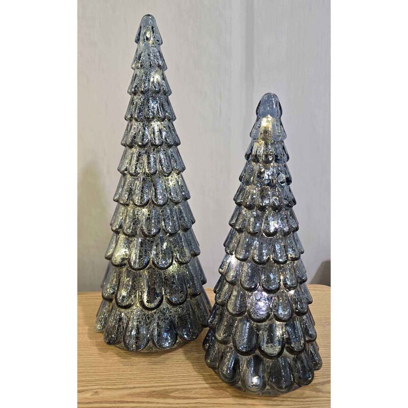 Stellar Haus 24cm Blue Frost Drop Tree image number 3